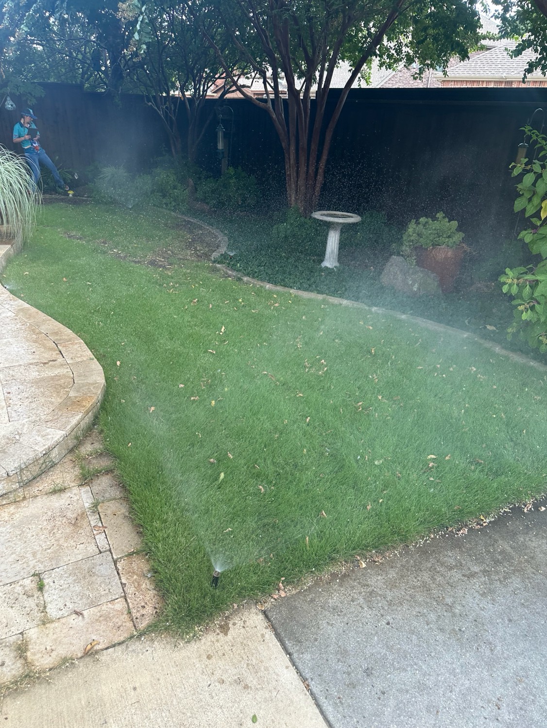 sprinkler lawn repair in Frisco