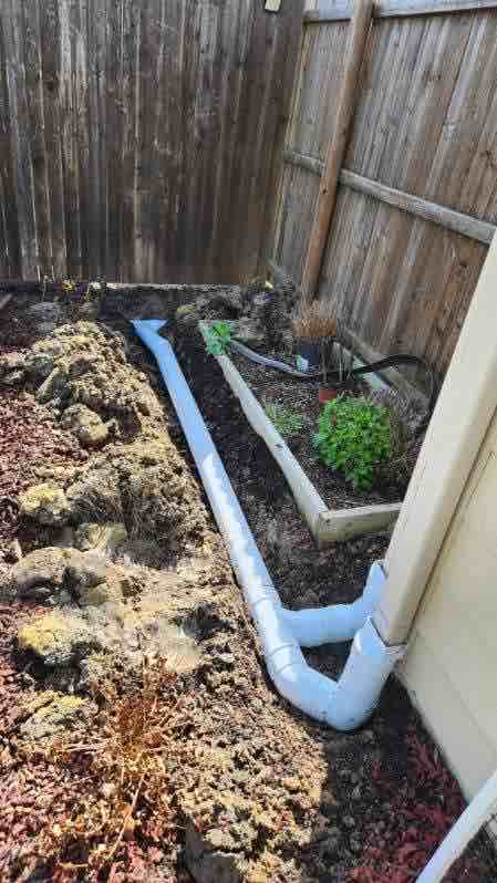 rain gutter drainage in mckinney