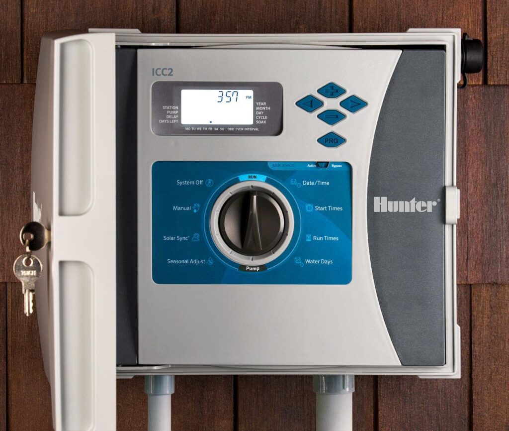 Hunter sprinkler controller in Sherman