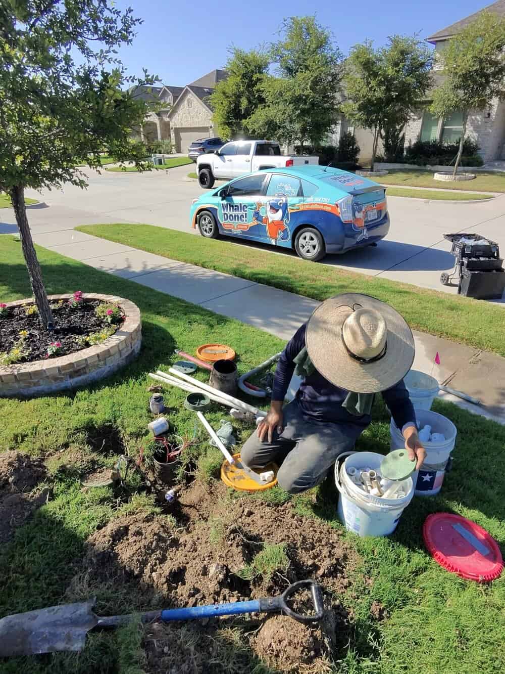 Sprinkler winterization in Anna TX