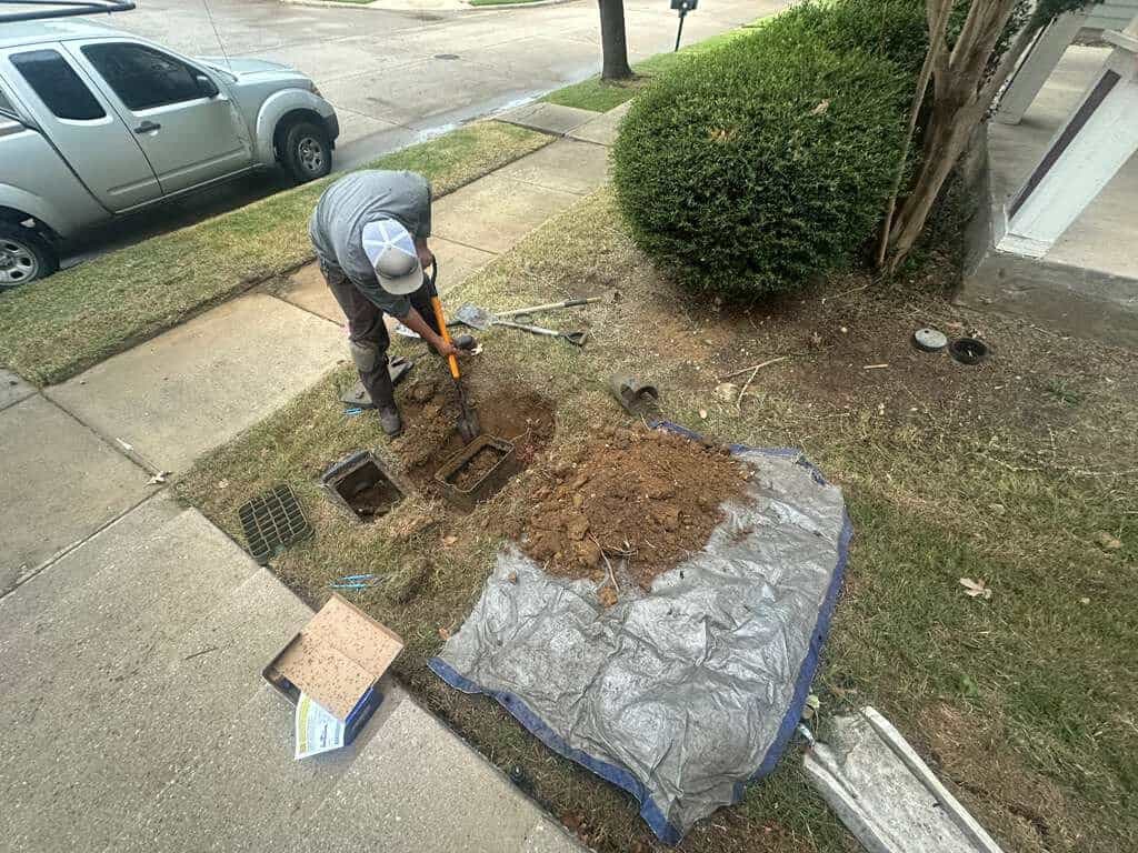 French Drain in Van Alstyne TX