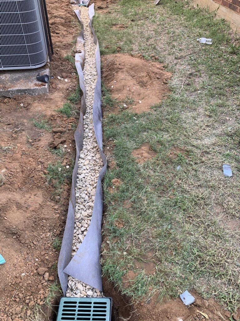 French Drain in Oak Point TX