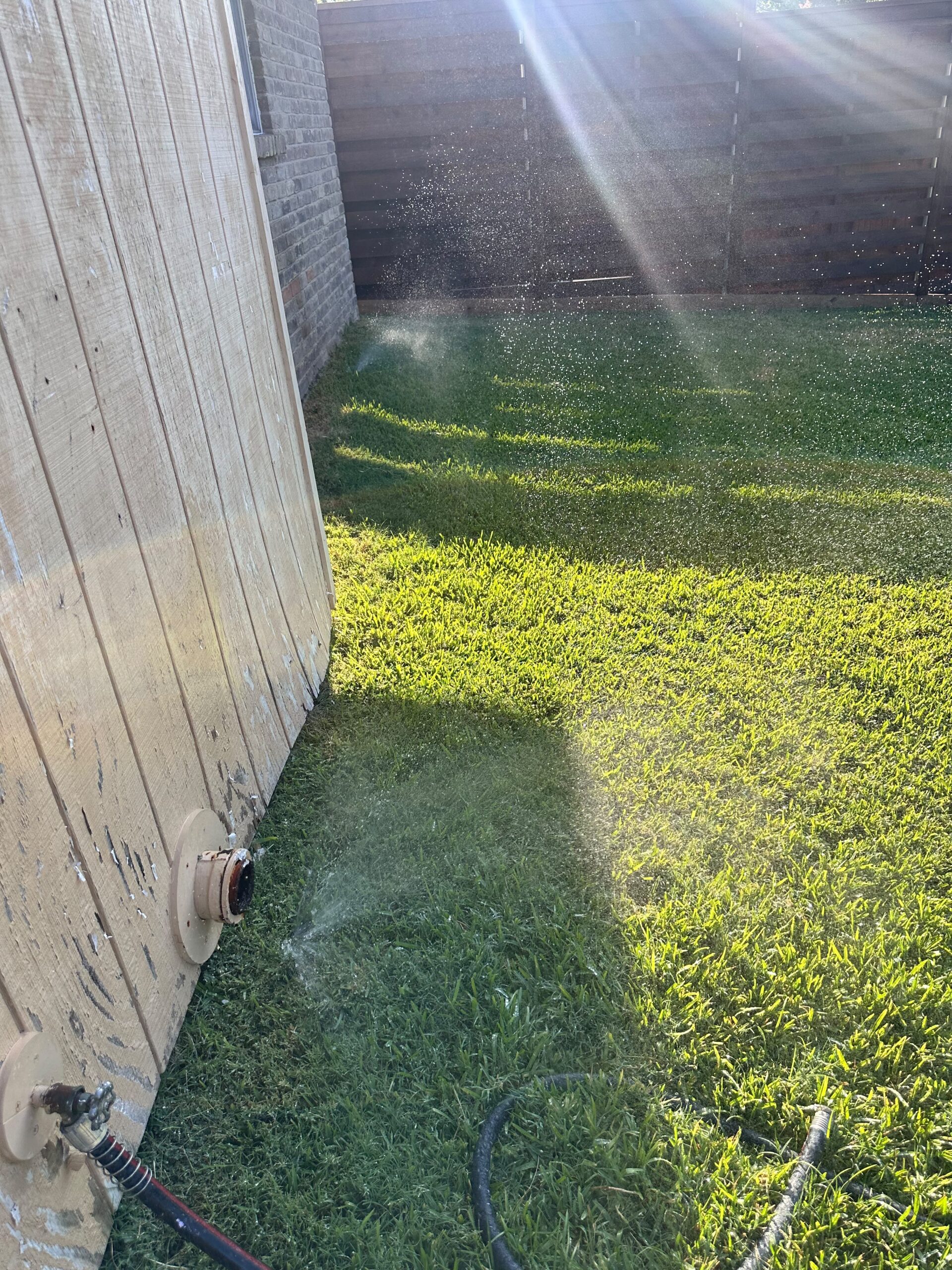 Sprinkler Overspray in Frisco TX